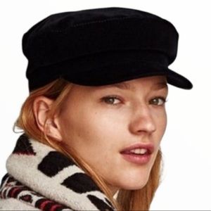 Zara velvet baker hat